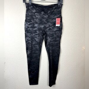NWT SPANX Faux Leather Camo High Waist Leggings Tights $110